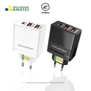 Carregador 67.5W Turbo Rápido TIPO-C +2 USB-A PD22.5W QC3.0 Carregar Celular Portátil