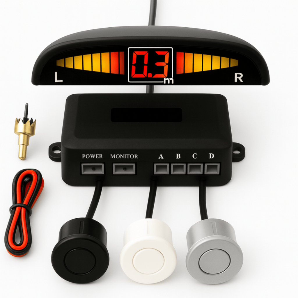 Sensor De Ré Automotivo 18mm Universal Preto Cinza Prata Branco Carro ...