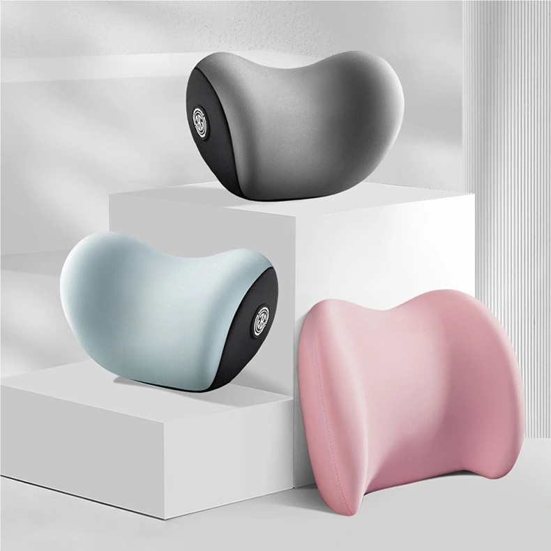 Conjunto De Almofada Para Cabeça E Lombar Veicular Apoio Cadeira Banco Carro Espuma De Memória