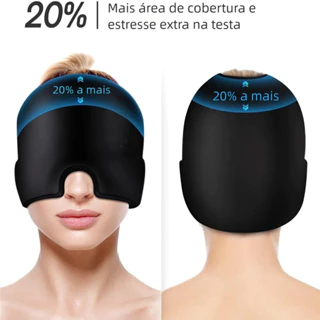 Touca Terapia Fria Quente – Alívio Dor de Cabeça, Máscara Confortável em Oferta na Shopee