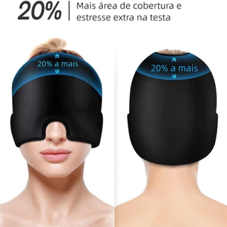 Touca Terapia Fria Quente – Alívio Dor de Cabeça, Máscara Confortável em Oferta na Shopee