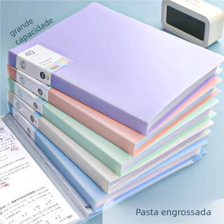 Pasta Catálogo A4 com 60Envelopes de Plástico