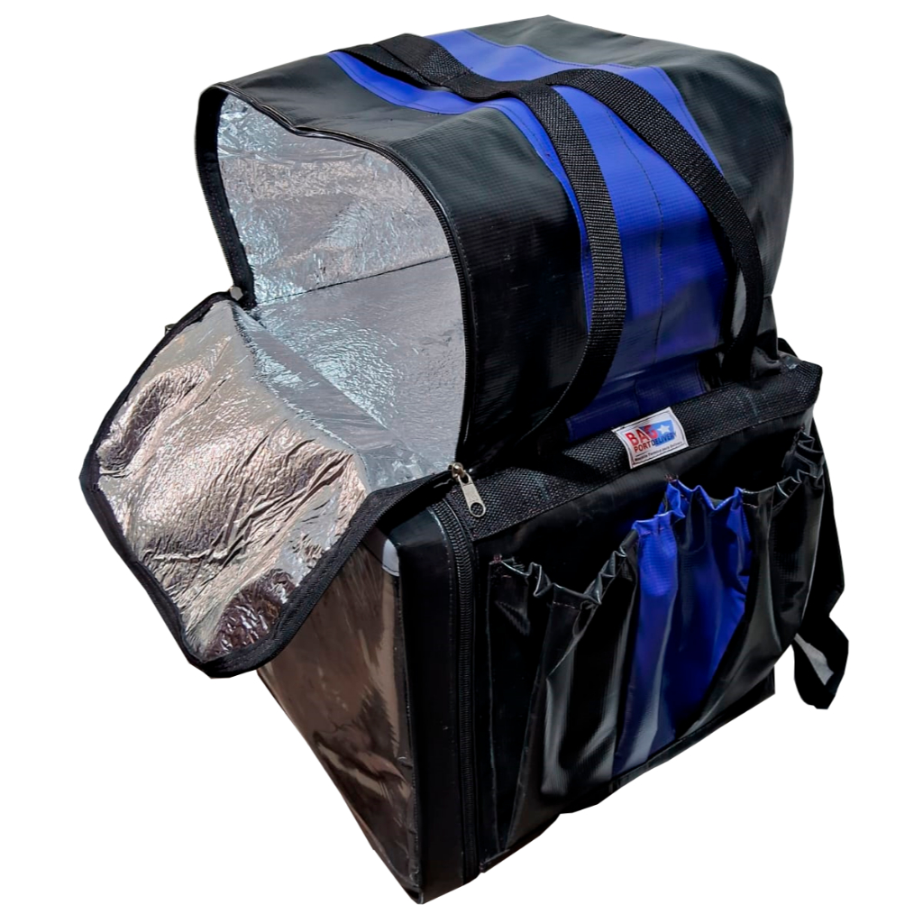 Isobag isopor 45 litros mochila bag entrega motoboy delivery pizza ...