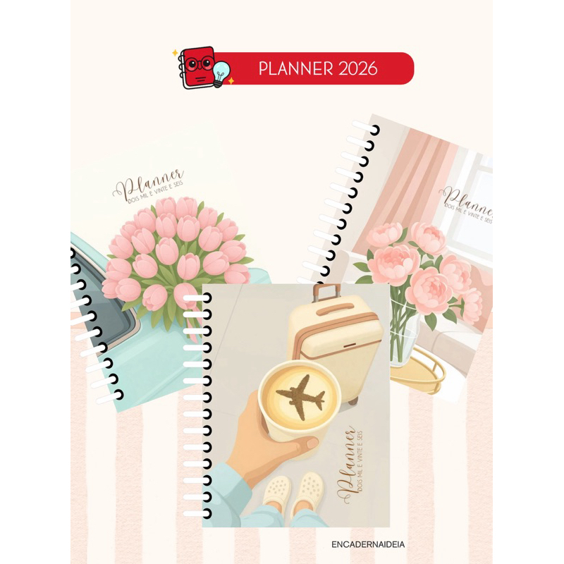 Planner 2026 | Planner Personalizado | Capa Dura A5 – Completo, Datado