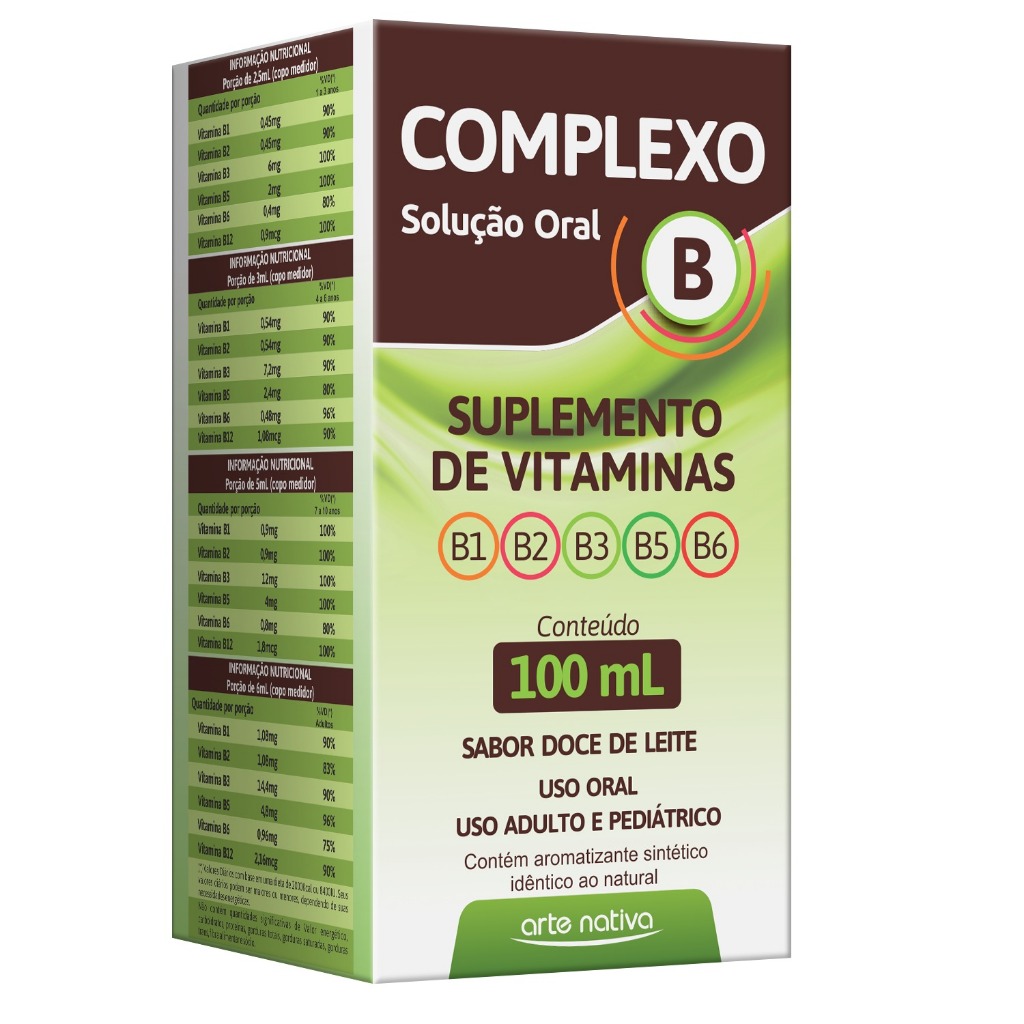Complexo B Vitamina B12, B2, B3, B5 e B6 100ml Arte Nativa | Shopee Brasil