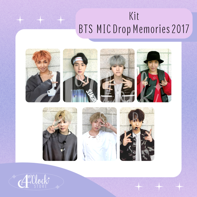 Photocard Fanmade Bangtan Mic Drop Memories 2017 | Shopee Brasil