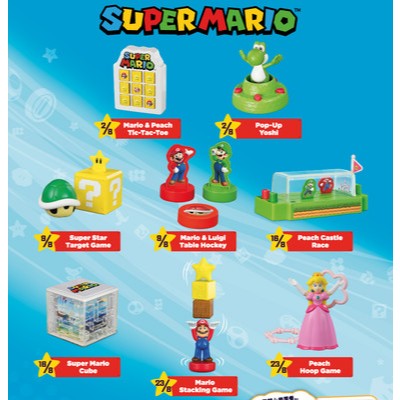 BONECOS SUPER MARIO - MC DONALDS - 2019 ( LEIA A DESCRIÇÃO ) em Oferta na Shopee