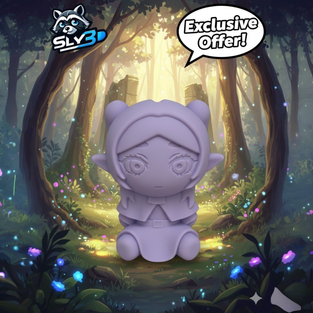 Frieren Chibi Action Figure Impressao 3d