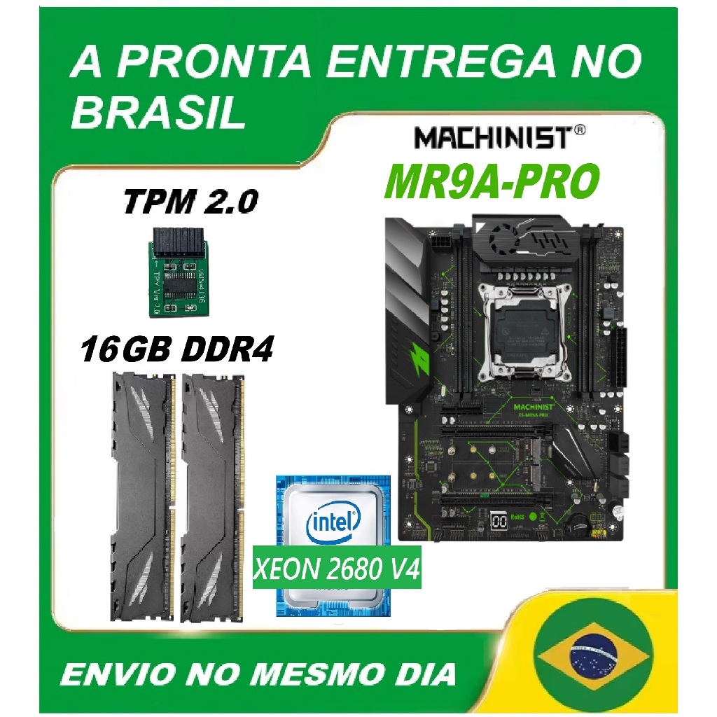 KIT XEON X99 TPM 2.0+MR9A-PRO+16GB DDR4+2680V4