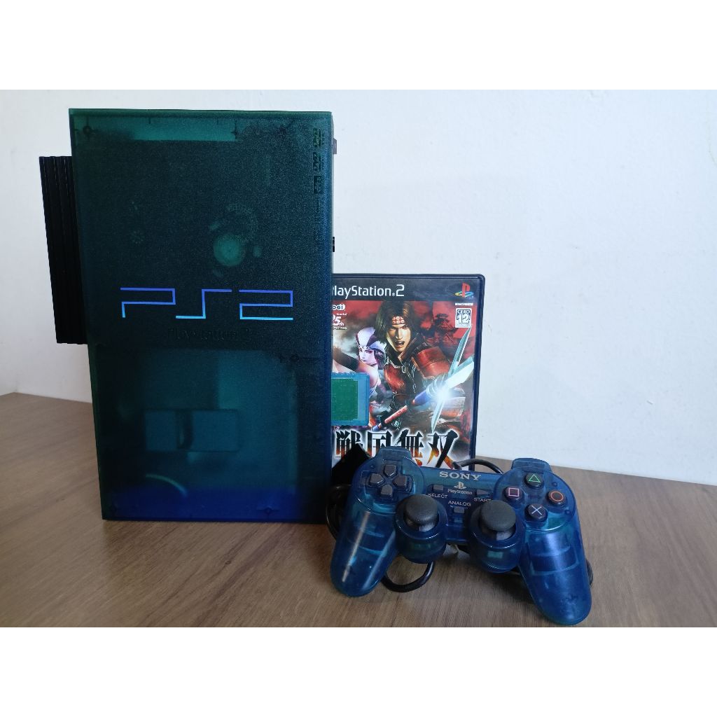 Ps2 Fat Ocean Blue Azul Translucido Lacrado + Modem 500gb + 1 Controle ...