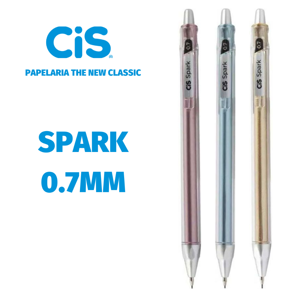 チェリーページ Lapiseira Cis Spark 0.7mm - Tons Metálicos Ouro | Shopee Brasil