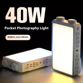 Luz De Preenchimento 40W Super Forte Mobile Para Câmera Tablet Celular Com Mini Tripe Lay V-40