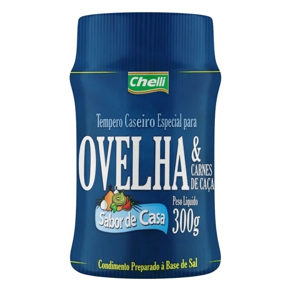 Tempero Sabor de Casa Ovelha e Caça Chelli 300g | Shopee Brasil