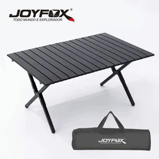 Mesa Dobrável Portatil 90x60cm Mesa de Campismo Camping Praia Acampamento Preta Garden Life