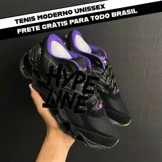 Tênis Esportivo Masculino Feminino Unissex Wave Pro 8 Palmilha Confortável Sapato Casual Corrida Caminhada Despojado