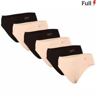 Kit Com 6 Calcinhas de Laser Cut Adulto Feminino Delrio
