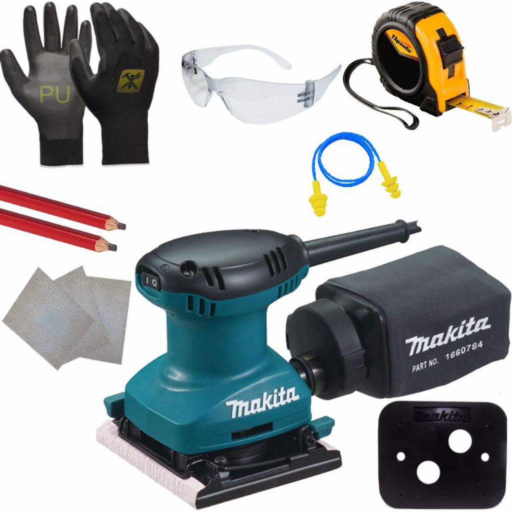 Lixadeira Orbital Oscilante 180w Bo4557 Makita + Brindes | Shopee