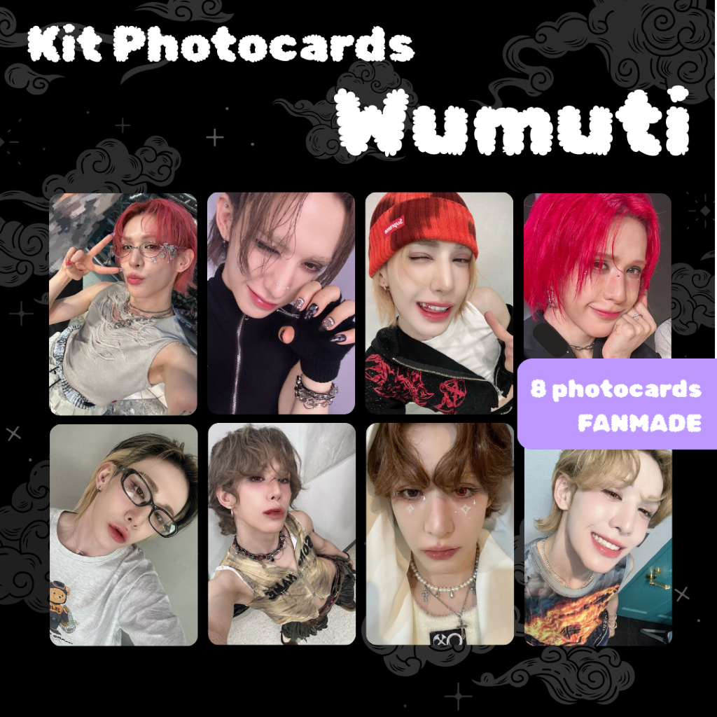 XLOV WUMUTI RUI チェキ セット Xlov Photocards Selca Wumuti Rui Haru Hyun Kpop Fanmade | Shopee