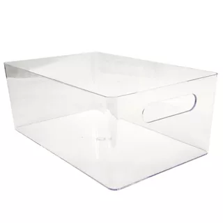 Kit 2 Caixa Cesta Organização Itens Multiuso Acrílico Resistente Prático Decoração Enfeite em Oferta na Shopee