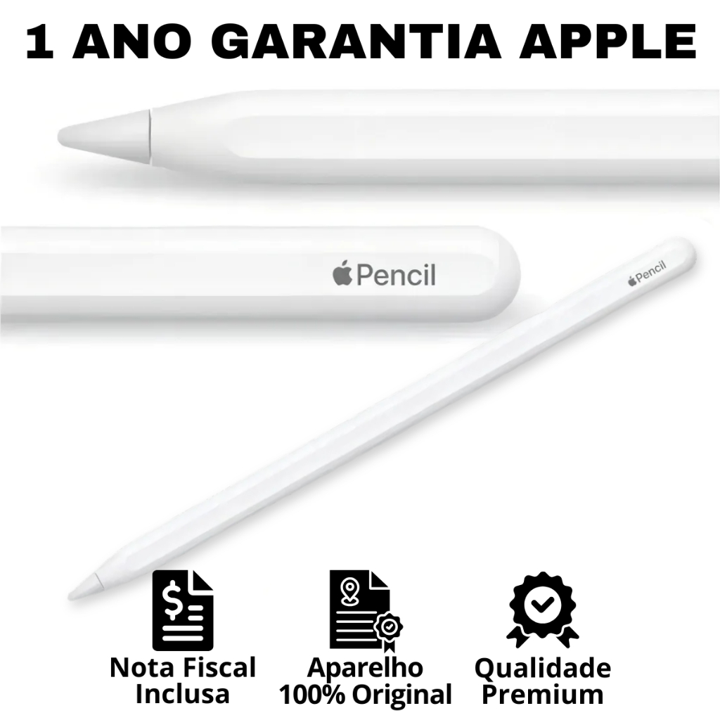 Apple Pencil 2ª Geração Novo Lacrado NF + 1 Ano de Garantia Apple
