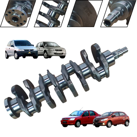 Eixo Virabrequim GM Corsa Celta Onix Prisma 1.0 8v STD Novo