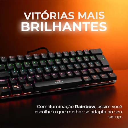 Teclado Mecanico Gamer TGT Sherman Compacto Rainbow ABNT2 - Vista 3