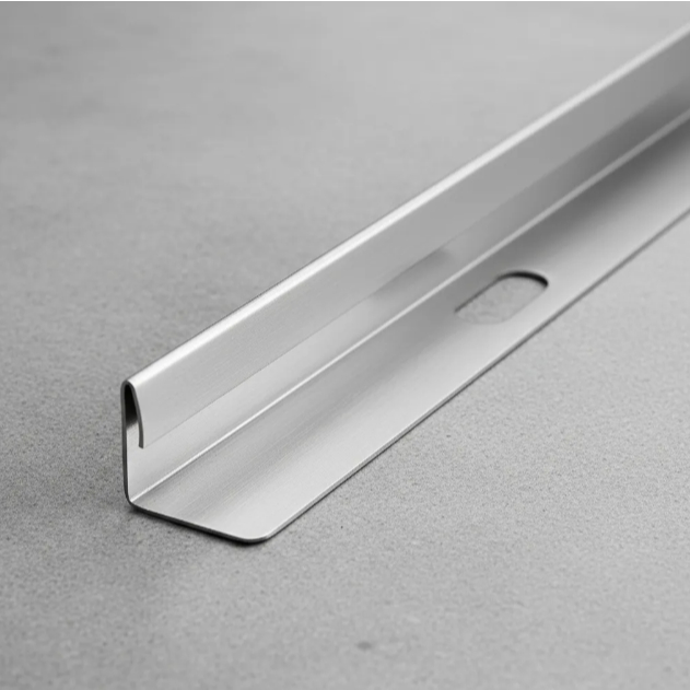 Perfil Filete L Suporte Porta Soleira em Inox 430 Escovado 1 Metro ...