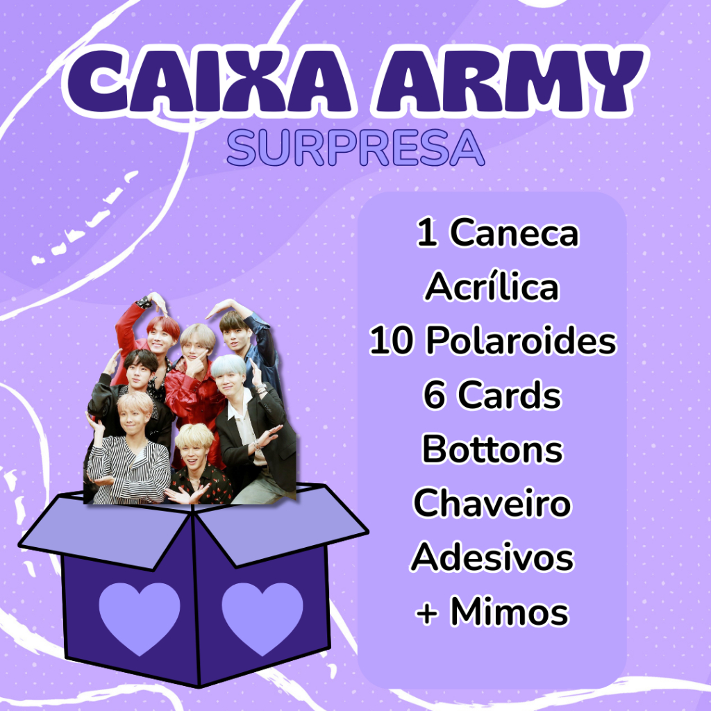 CAIXA BOX BTS FÃ Kit com 30 Itens Famade exclusivo | Shopee Brasil