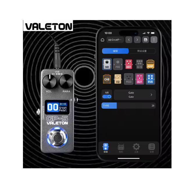 Pedal de guitarra VALETON GP5 Processador multiefeitos 9V super