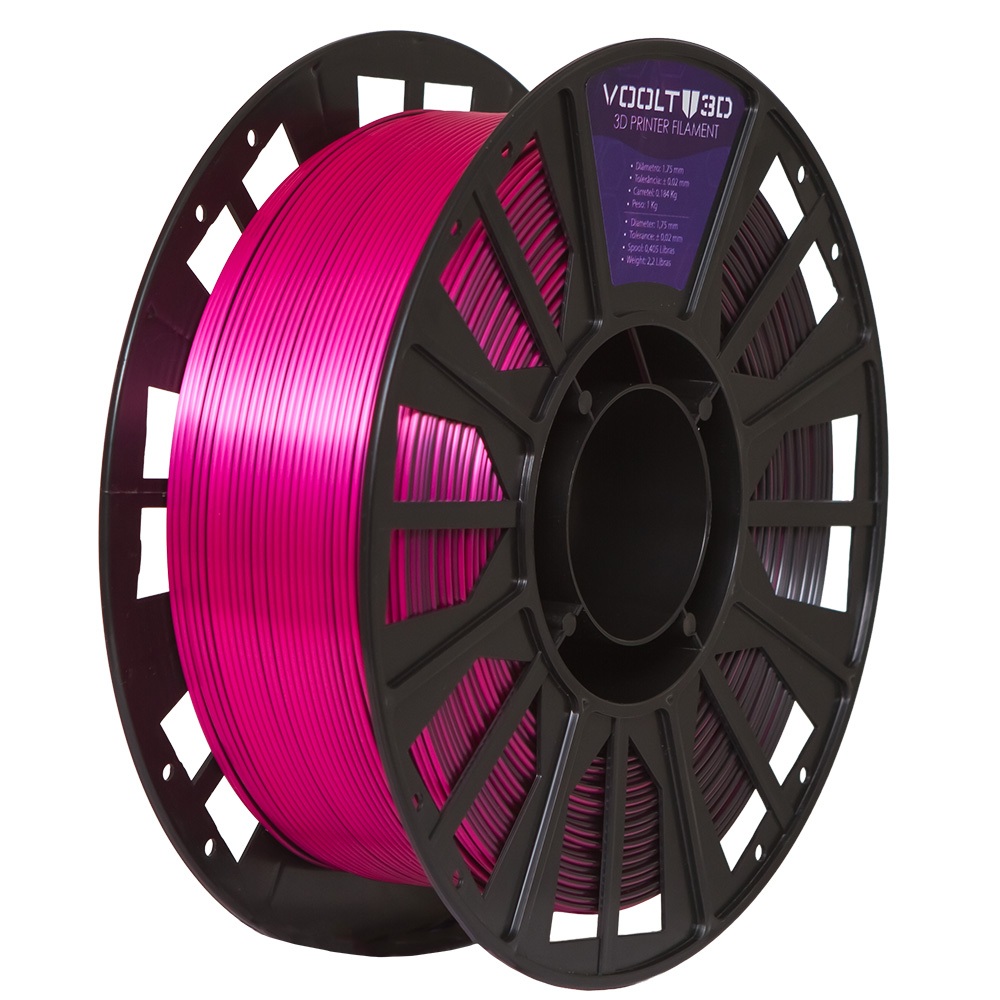 Filamento PLA Duo Color Shadow Rosa e Preto V-Silk - 1kg - Voolt 3D ...