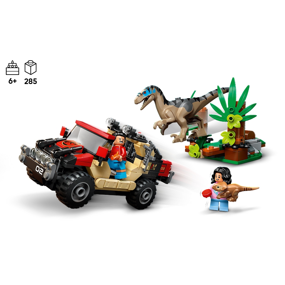 Lego 76972 - Fuga Off-road Do Raptor - Lego Jurassic World