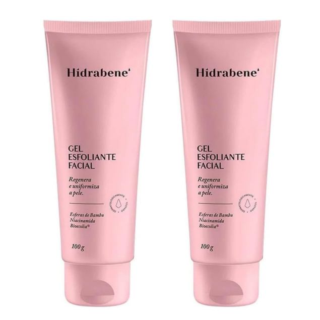 Gel Esfoliante Facial Hidrabene 100g Regenera e Uniformiza a Pele