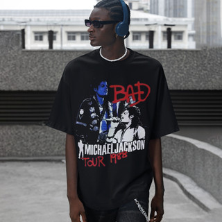 Camiseta SL1 Michael Jackson Bad Tour em Promoção na Shopee Brasil