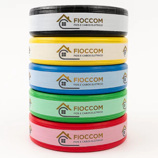 Fio 4.0 mm FIOCCOM Cabo Flexível Rolo com 100 Metros 750v em Oferta na Shopee