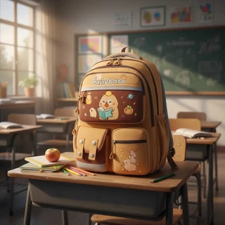 Mochila Escolar Universitária Feminina Estampa De Capivara