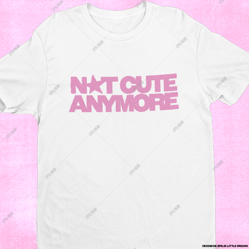 ILLIT NOT CUTE ANYMORE pop up Tシャツ M Camiseta ILLIT Not Cute Anymore - 100% ALGODÃO | Shopee Brasil