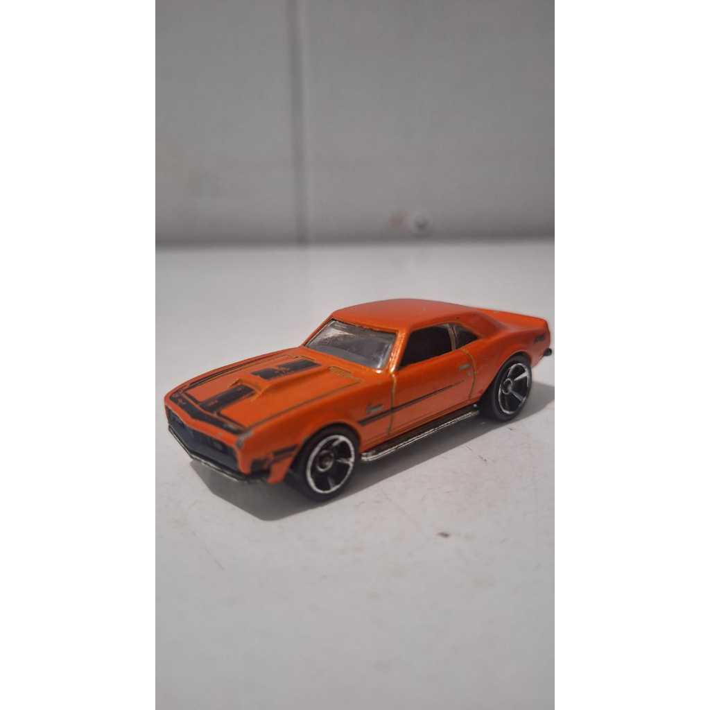 Hot Wheels 68 Copo Camaro Toy Car HW New Models Laranja e Preto