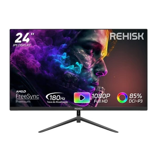 New Monitor Gamer 24" Full HD 1080P – 180Hz, 1ms, FreeSync, Design Ultrafino, HDMI e DisplayPort