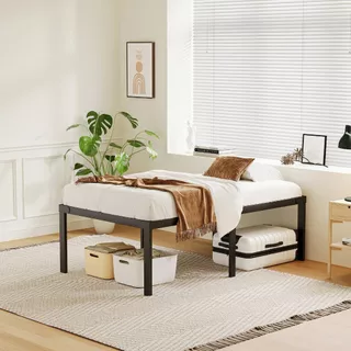 Estrado De Metal Para Cama De Casal/Cama de Solteiro, Fácil De Instalar e Dobrável Com Suportes De Ripas De Aço em Oferta na Shopee