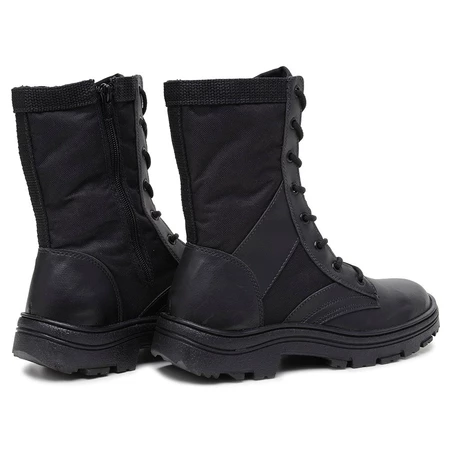 Coturno Militar Masculino Tratorado Impermeável Para Motoqueiro Tático Couro Ecológico Resistente