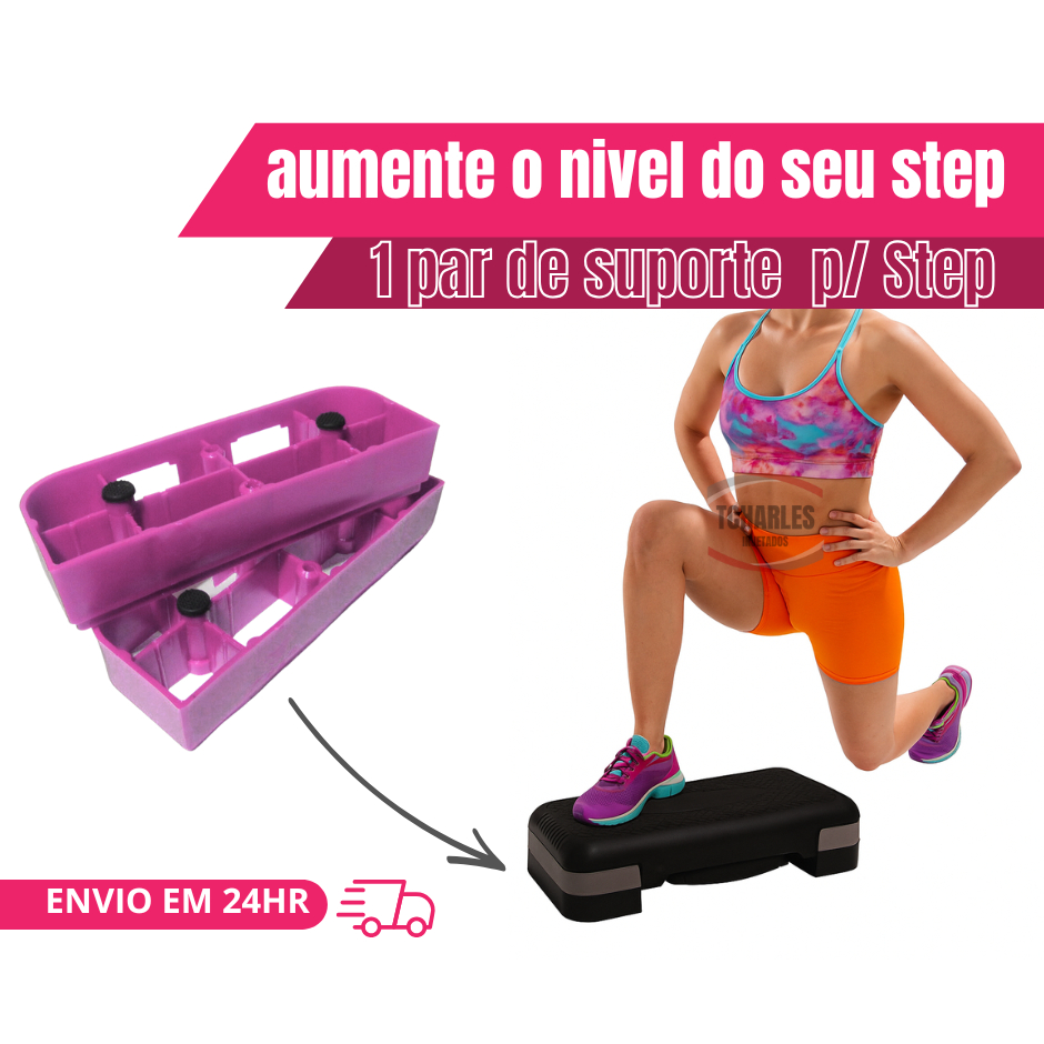 SUPORTE PARA STEP Modular - Aumente a altura do Seu Step | Shopee Brasil