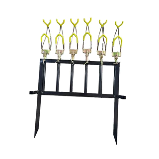 SUPORTE COMPLETO ROBOZÃO PARA 6 VARAS EMBORRACHADO BASE DE FERRO COR SORTIDA!! em Oferta na Shopee