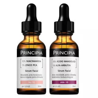 Principia Kit C/2 Séruns -  AntiManchas  séruns Niacinamida+ Mandélico em Oferta na Shopee