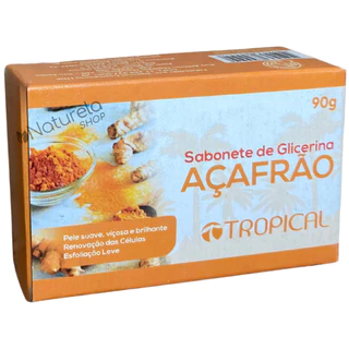 3 Un. Sabonete Barra Açafrão - Tropical 90g