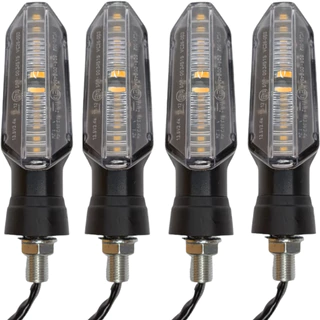 Kit 4 Pisca Led Seta Cb Twister Modelo Sequencial Rosca Xre 300 Cbx 250 Twister Fazer Ybr em Oferta na Shopee