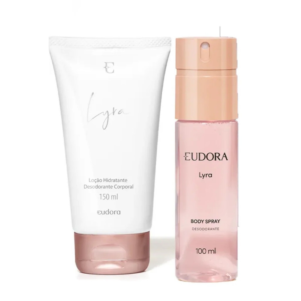 Kit Lyra Tradicional Eudora Body Splash 100ml + Hidratante corporal ...