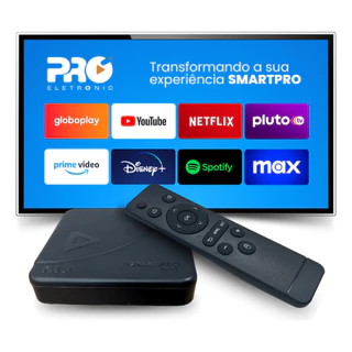SmartPRO 4K HD Streaming player Transforma sua TV em Smart TV Com tv box da Proeletronic