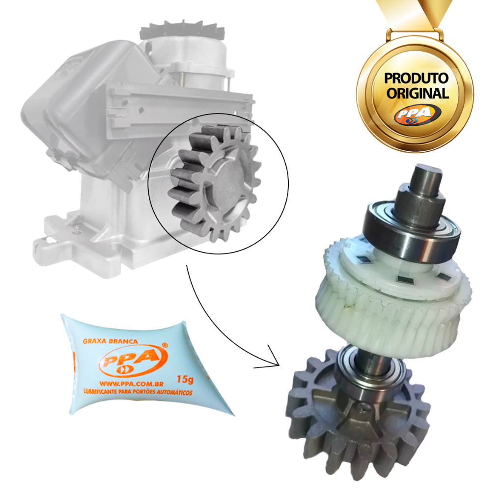 だいず Eixo Completo Motor Dz Ind Coroa Z40 Eng Z17 + Graxa PPA | Shopee