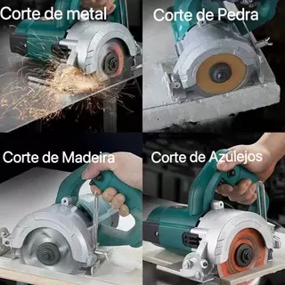 Serra mármore  sem Discos 220v 1.200r/min+ watts Verde Marca M&H Aço inoxidavel em Oferta na Shopee