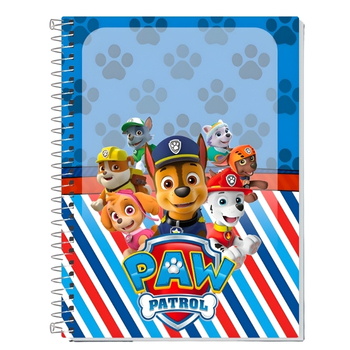 Caderno Personalizado Patrulha Canina Capa Dura com Espiral – 1, 10, 15 ...